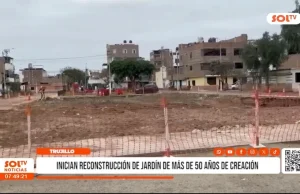 Trujillo: inician reconstrucción de jardín de más de 50 años de creación
