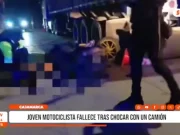Cajamarca: joven motociclista fallece tras chocar con un camión