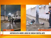 Motociclista muere tras chocar contra un auto en La Esperanza