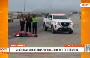 Áncash: suboficial muere tras sufrir accidente de tránsito