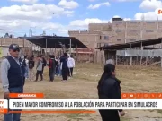 Cajamarca: piden mayor compromiso a la población para participar en simulacros