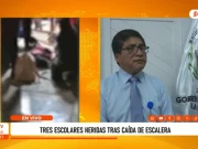 Trujillo: tres escolares resultaron heridas tras caída de escalera en colegio