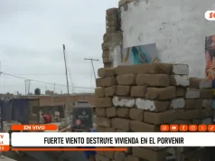 Trujillo: fuerte viento destruye vivienda en El Porvenir