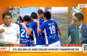 Este lunes comienzan los Juegos Escolares Deportivos y Paradeportivos 2026 en La Libertad