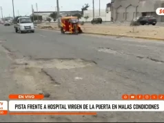La Esperanza: enormes huecos frente al hospital Virgen de la Puerta ponen en riesgo a pacientes