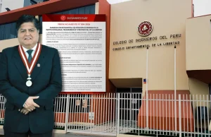 La Libertad: Colegio de Ingenieros respalda a su decano