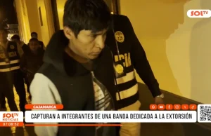 Cajamarca: caen presuntos integrantes de banda de extorsionadores