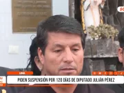 Nacional: piden suspensión por 120 días de diputado Julián Pérez