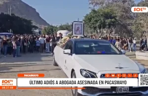 Pacasmayo: último adiós a abogada asesinada y familiares exigen justicia