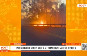 Cajamarca: incendios forestales afectan más de 400 hectáreas