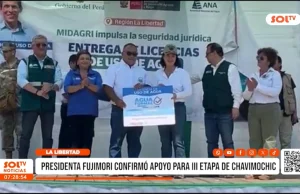 La Libertad: Keiko Fujimori respalda Chavimochic III