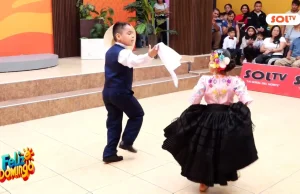 Escuela de Marinera Kiara Rodríguez brilló en Feliz Domingo