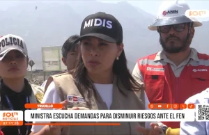 Trujillo: ministra escucha demandas para disminuir riesgos ante el FEN
