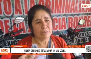 Cajamarca: mujer denunció estafa por 14 mil soles
