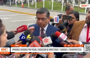 Lima: opiniones dividas por posible reducción de ministerios y subsidio a transportistas