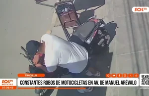 Trujillo: constantes robos de motocicletas en av. Manuel Arévalo