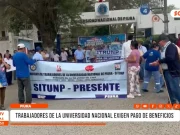 Piura: trabajadores de la universidad nacional exigen pago de beneficios