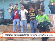 Cajamarca: detención preliminar contra presunto asesino de alcalde