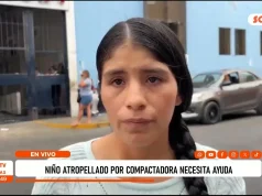Trujillo: niño atropellado por compactadora necesita ayuda para continuar tratamiento