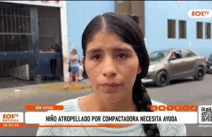 Trujillo: niño atropellado por compactadora necesita ayuda para continuar tratamiento