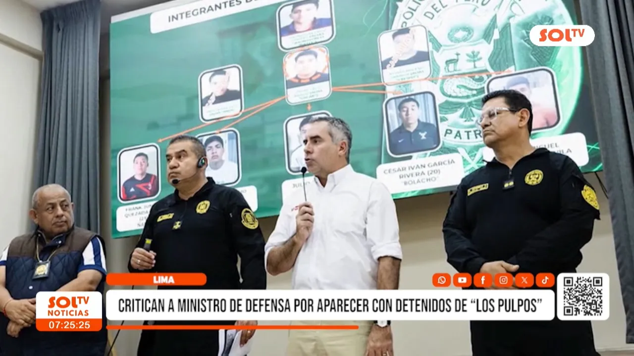 Trujillo: Critican a ministro de Defensa por Los Pulpos