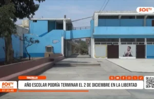 Trujillo: Año escolar podría terminar el 2 de diciembre