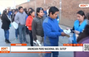 Áncash: SUTEP anuncia paro nacional de 24 horas