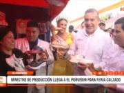 Nacional: ministro de Producción llega a El Porvenir para Feria Calzado