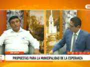 La Esperanza: Wilmer Sánchez plantea reforzar seguridad y servicios municipales