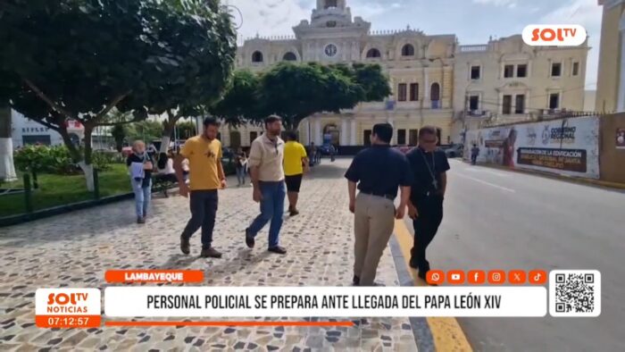 Lambayeque: policía se prepara para brindar seguridad durante visita de Papa León XIV