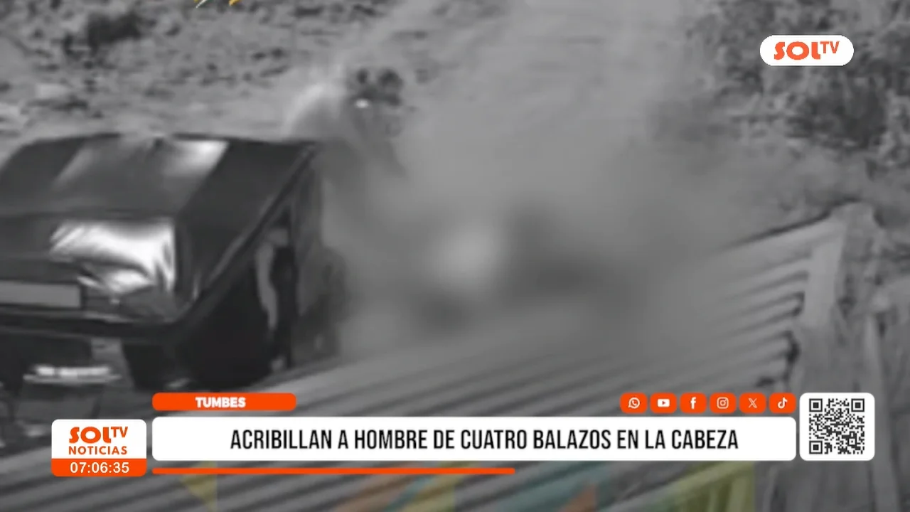 Tumbes: acribillan a hombre de cuatro balazos en la cabeza