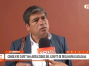 Trujillo: consejero cuestiona resultados del Comité de Seguridad Ciudadana