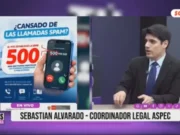 “Son dos millones de llamadas spam al día; las empresas tienen que implementar la numeración 500 hasta marzo del 2027”: Sebastián Alvarado, coordinador legal de la Asociación Peruana de Consumidores y Usuarios (Aspec)