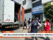 ODPE Trujillo recibe material electoral para 100 locales de votación