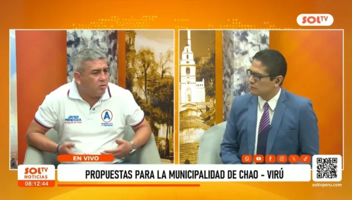 Javier Mendoza propone reactivar cámaras y prevenir desbordes en Chao