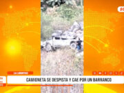 La Libertad: camioneta se despista y cae por un barranco