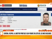 La Libertad: general Regpol pidió que Jolin figure en la lista de los más buscados