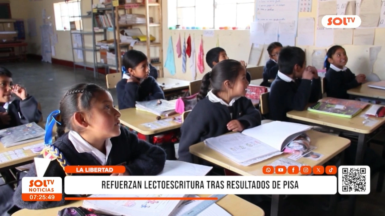 La Libertad: refuerzan lectoescritura tras resultados de PISA