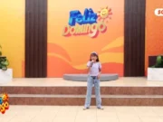 Briana Zelada mostró su talento musical en Feliz Domingo