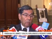 Nacional: primera baja en el Gabinete y caída en la popularidad de la presidenta