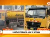 Trujillo: camión cisterna de agua se incendia y conductor logra controlar las llamas
