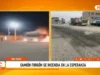 La Esperanza: incendio consume parte de camión que transportaba presuntos residuos químicos