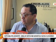 La Libertad: especialista advierte que anular votos no garantiza nuevas elecciones