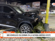 Trujillo: dos vehículos colisionan en la avenida América Oeste