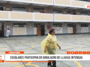 Lambayeque: escolares participan en simulacro de lluvias intensas
