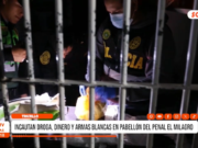 Trujillo: incautan droga, dinero y armas blancas en pabellón del penal El Milagro