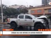 Trujillo: choque en avenida Mansiche deja dos heridos
