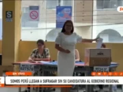 Elecciones 2026: candidata a vicegobernación de Somos Perú vota en Trujillo