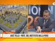 José Tello advierte sobre la reelección encubierta de alcaldes en las elecciones 2026