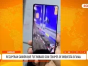 Áncash: recuperan en Moche camión robado de la orquesta Gema con equipos valorizados en S/ 1 millón
